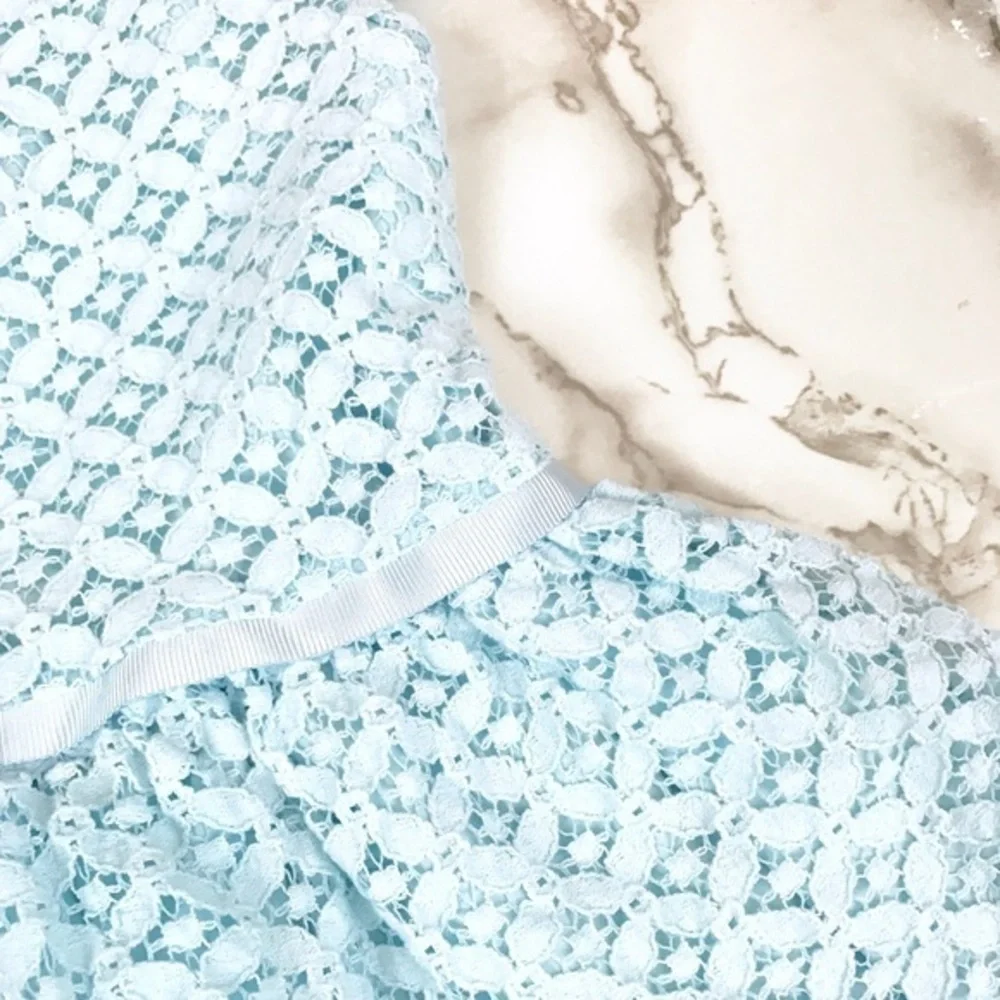𝅺carter's Light Blue Eyelet Dress